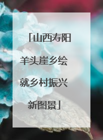 山西寿阳羊头崖乡绘就乡村振兴新图景