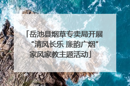 岳池县烟草专卖局开展“清风长乐 廉韵广烟”家风家教主题活动