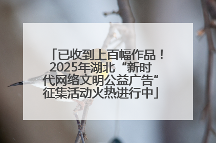 已收到上百幅作品！2025年湖北“新时代网络文明公益广告”征集活动火热进行中