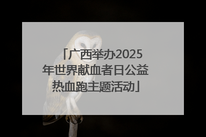 广西举办2025年世界献血者日公益热血跑主题活动