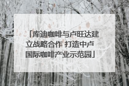 库迪咖啡与卢旺达建立战略合作 打造中卢国际咖啡产业示范园