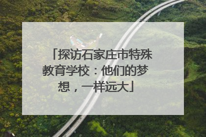 探访石家庄市特殊教育学校：他们的梦想，一样远大