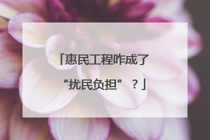 惠民工程咋成了“扰民负担”？