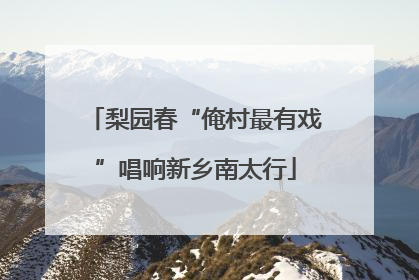 梨园春“俺村最有戏”唱响新乡南太行