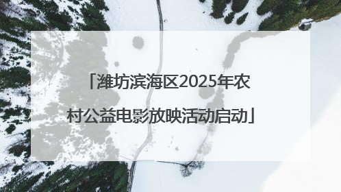 潍坊滨海区2025年农村公益电影放映活动启动