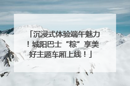 沉浸式体验端午魅力！城阳巴士“粽”享美好主题车厢上线！