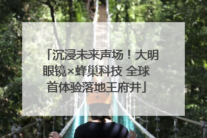 沉浸未来声场！大明眼镜×蜂巢科技 全球首体验落地王府井