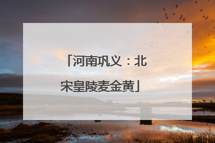 河南巩义：北宋皇陵麦金黄