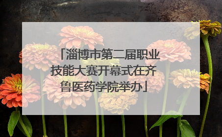 淄博市第二届职业技能大赛开幕式在齐鲁医药学院举办