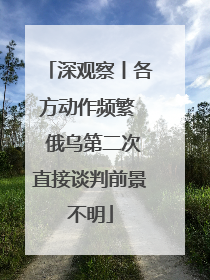深观察丨各方动作频繁  俄乌第二次直接谈判前景不明