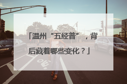 温州“五经普”，背后藏着哪些变化？