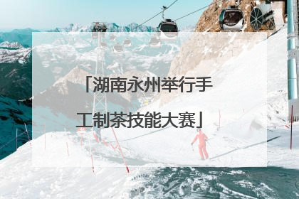 湖南永州举行手工制茶技能大赛