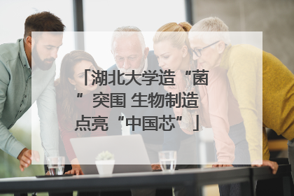 湖北大学造“菌”突围 生物制造点亮“中国芯”