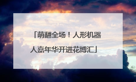 萌翻全场！人形机器人嘉年华开进花博汇