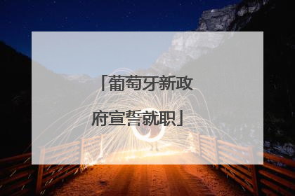 葡萄牙新政府宣誓就职