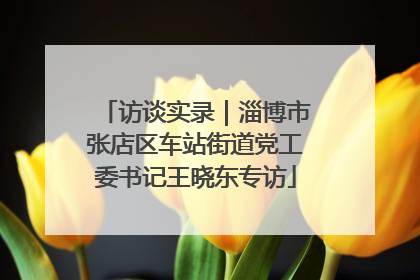 访谈实录｜淄博市张店区车站街道党工委书记王晓东专访