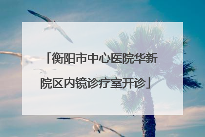 衡阳市中心医院华新院区内镜诊疗室开诊