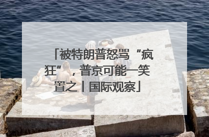 被特朗普怒骂“疯狂”，普京可能一笑置之丨国际观察