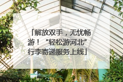 解放双手，无忧畅游！“轻松游河北”行李寄递服务上线