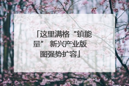 这里满格“镇能量” 新兴产业版图强势扩容
