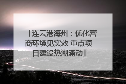 连云港海州：优化营商环境见实效 重点项目建设热潮涌动