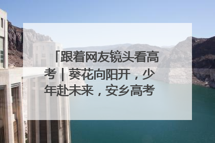 跟着网友镜头看高考｜葵花向阳开，少年赴未来，安乡高考首日的希望图景