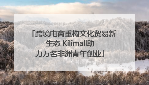 跨境电商重构文化贸易新生态 Kilimall助力万名非洲青年创业