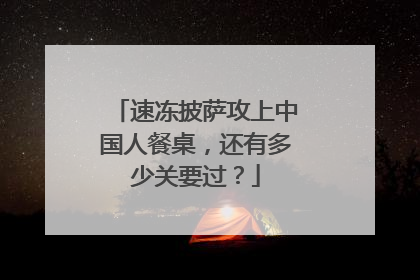 速冻披萨攻上中国人餐桌，还有多少关要过？