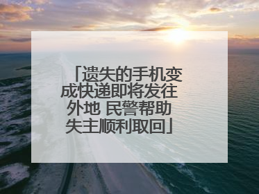 遗失的手机变成快递即将发往外地 民警帮助失主顺利取回