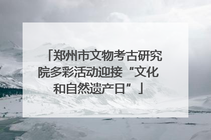 郑州市文物考古研究院多彩活动迎接“文化和自然遗产日”