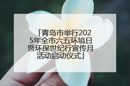 青岛市举行2025年全市六五环境日暨环保世纪行宣传月活动启动仪式
