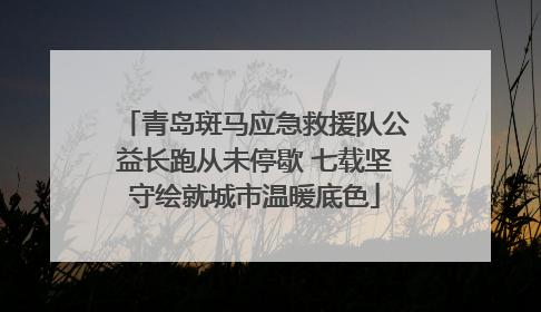 青岛斑马应急救援队公益长跑从未停歇 七载坚守绘就城市温暖底色