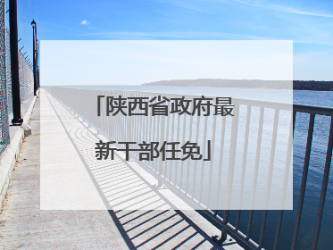 陕西省政府最新干部任免