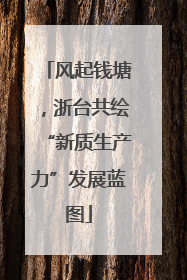 风起钱塘，浙台共绘“新质生产力”发展蓝图