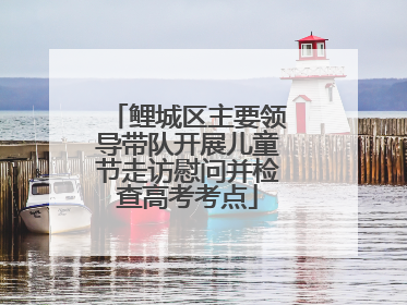 鲤城区主要领导带队开展儿童节走访慰问并检查高考考点