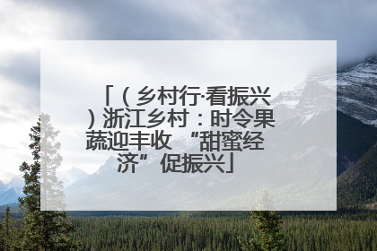 （乡村行·看振兴）浙江乡村：时令果蔬迎丰收 “甜蜜经济”促振兴