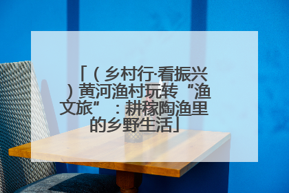 （乡村行·看振兴）黄河渔村玩转“渔文旅”：耕稼陶渔里的乡野生活