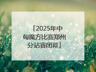 2025年中匈魔方比赛郑州分站赛闭幕