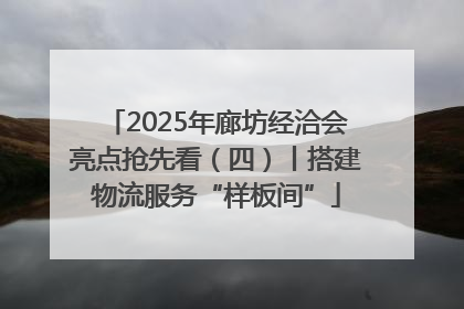 2025年廊坊经洽会亮点抢先看（四）丨搭建物流服务“样板间”