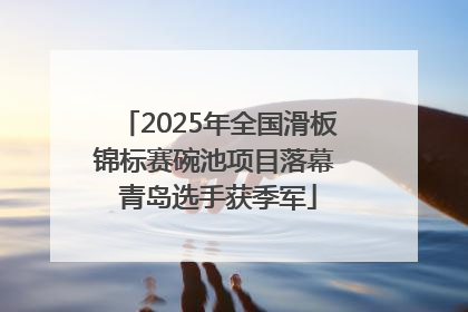 2025年全国滑板锦标赛碗池项目落幕 青岛选手获季军