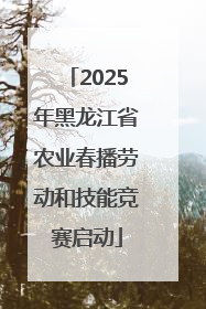 2025年黑龙江省农业春播劳动和技能竞赛启动