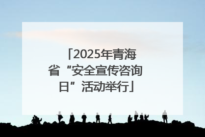 2025年青海省“安全宣传咨询日”活动举行