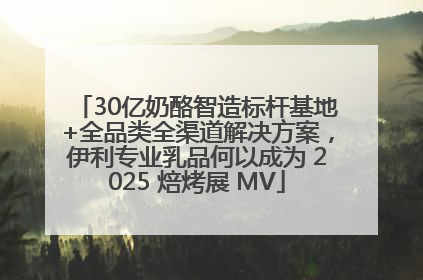 30亿奶酪智造标杆基地+全品类全渠道解决方案，伊利专业乳品何以成为 2025 焙烤展 MV