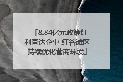 8.84亿元政策红利直达企业 红谷滩区持续优化营商环境