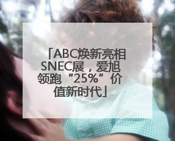 ABC焕新亮相SNEC展，爱旭领跑“25%”价值新时代